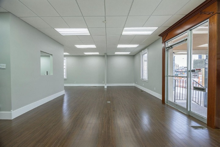 Main floor open commercial area - empty